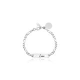 LITTLELUXE 925 Ayar Gümüş Kız Bebek Künyesi, İsimli Bebek Künyesi, Ayetel Kürsi Dualı Gümüş Bebek Künyesi