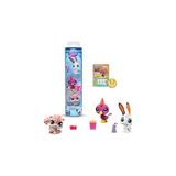Littlest Pet Shop Bandai Park Pets BF00598 Seti, 3 Evcil Hayvan, Aksesuar, Koleksiyon Kartı ve Sana - Ahşap