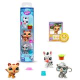 Littlest Pet Shop Bandai Zoo Pets BF00597 seti, 3 evcil hayvan, aksesuar, koleksiyon kartı ve sanal kod, 7. nesil, evcil hayvanlar #96, #97, #98, 4 yaşından büyük çocuklar +