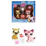Littlest Pet Shop LPS Minişler 2'li Figür Seti S4 Kapibara ve Shorthair Kedi | Aksesuarlı Kız Çocuk Oyuncak Seti 4 cm
