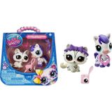 Littlest Pet Shop Minişler 2’li Figür Seti S4 - 249&AMP;250 Zebra ve Yavru Kedi - Renkli
