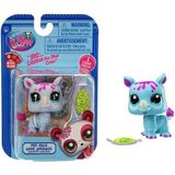 Littlest Pet Shop Minişler Tekli Paket S3 - 141 - Gergedan - Mavi