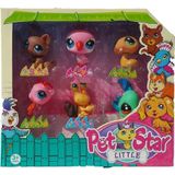 Littlest Pet Shop Neşeli Minişler 6'lı Miniş Ailesi Pet Star Pembe Kuşlu Set Oyuncak