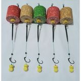Litto Collection 5 Adet Silindir Küspe'li Sarı Esp Mısır 'lı Kardan Adam Sazan Rig Takımı