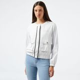 Liu Jo Kadın Beyaz Ceket - 10604-Beyaz - XS