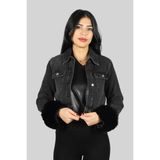 Liu Jo Kadın Marka Logolu Günlük Kullanım Siyah Ceket UF3078D4488-88257 - 36