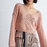 Liu Jo Kadın Şeftali Triko - 41316-Pembe - S