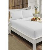 LIV CALISTA 90x190 Lastikli Çarşaf Pamuklu Kumaş (Yastık Kılıflı) 30 Cm Kenar Tek Kişilik Beyaz