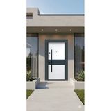 LİV Concept Modern Trend - Antrasit Detaylı Beyaz Villa Tipi Çelik Kapı (lüks Seri)