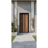 Liv Concept Nova Premium Modern Antrasit & Meşe Villa Giriş Kapısı