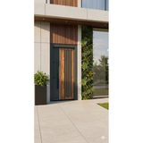 Liv Concept Premium Modern Seri - Antrasit & Doğal Ahşap Görünümlü Villa Giriş Kapısı