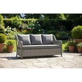 Liv Concept Zeytin Deluxe Rattan/Örgü Bahçe Ve Balkon Koltuğu - 3 Kişilik