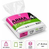 Liva Ambalaj Bakkaliye Poşeti 28X45 cm 115 Adet 4'lük 1 kg Şeffaf Sızdırmaz Bakliyat Şeker Balık Market Poşeti
