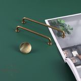 Liva Antik Sarı 160 mm Modern Lüks Metal Kulp Modelleri Mutfak Dolap Çekmece Mobilya Kulbu