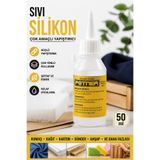 LİVA CRAFT Art & Craft Çok Amaçlı Sıvı Silikon Yapıştırıcı 50 ml, Kumaş Yapıştırıcı Soğuk Silikon Tutkal