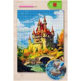LİVA CRAFT Art & Craft Elmas Mozaik Tablo, 30x40 Şato Boncuk Yapıştırma Kiti