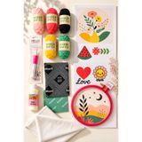 LİVA CRAFT Art & Craft Punch Seti Başlangıç Kiti, Punch Malzemeleri Kiti, Hobi Kiti Tam Set