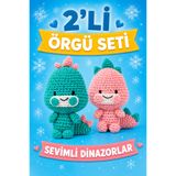 Liva Craft Art&Craft Örgü Seti, 2'li Dinazor Amigurumi Örgü Kiti, Tüm Malzemeleri İçerisinde Pro Set