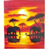 Liva Craft Elmas Mozaik Tablo, 50x65cm Savana Boncuk Yapıştırma Kiti