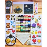 Liva Craft Kolay Punch Seti 50 Parça %100 Polyamid Malzemelerle Desenli Nakış Seti