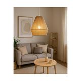 Liva Design7 Doğal ve Bohem Tarzın Şıklığı -el Yapımı Jüt İpli Avize /salon , Cafe , Yatak Odası, Balkon , Teras Kahverengi
