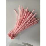 Liva Heryer.ciceklenir 25'li Açık Pembe Yeşili Renkli Şönil, Eğitici Şönil Seti, Tüylü Tel, 30 cm 6mm
