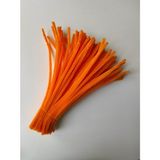 Liva Heryer.ciceklenir 25'li Turuncu Renkli Şönil, Eğitici Şönil Seti, Tüylü Tel, 30 cm 6mm