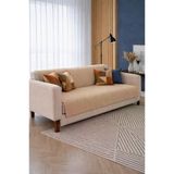 Liva Pelüş Kaymaz Tabanlı Koltuk Örtüsü 170X215 Cm Bej