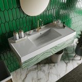 Livabo Calia 500 x 1200 mm Etajerli Akrilik Banyo Lavabosu
