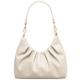 LIVACASA Kadınlar için Omuz Çantaları, Sevimli Yumuşak Küçük Debriyaj Çantaları,PU Deri Hobo Crossbody Tote Cepli Börek Çantaları, Kayısı