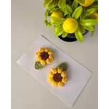 Livadesign7 Saç Tokası Özel Çiçek Tasarımı Handmade 2'li Çıt Çıt Toka Seti - 0 - 10 Yaş