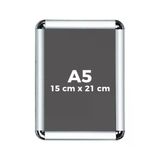 Livart A5 Alüminyum Rondo Çerçeve 15X21cm - Köşe Açılır Kapanır 25Mm
