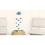 Livava Balıklı Rüzgar Çanı, Mavi, 90x20