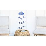 Livava Balıklı Rüzgar Çanı, Mor, 90x20