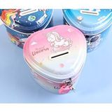 Livava Livava Unicorn Metal Kilitli Kumbara, Pembe, 12x9