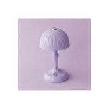Livava Retro Pilili Mini Masa Lambası - Şarj Edilebilir Led Gece Lambası Mor