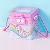 Livava Unicorn Askılı Ve Şifreli Metal Kumbara, Pembe, 13x11