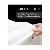 Livdora 100x200+30 Kapitoneli Full Kenar Lastikli Sıvı Geçirmez Tek Kişilik Alez