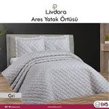 Livdora Tek Kisilik Yatak Ortusu Takimi Ares Gri