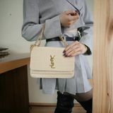 Live Bag World Ysl Kadın Omuz Çantası - 10D-Krem
