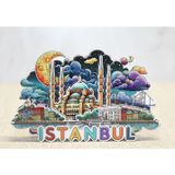 Livenda Ahşap İstanbul Temalı Magnet Liv399