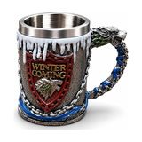 Livenda Game Of Thrones Tasarımlı 3D Paslanmaz Çelik Kupa Bardak ALK6507 - 1 Adet - 240 ml