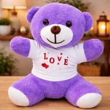 Livenda Love Baskılı Tişörtlü Peluş Oyuncak Ayıcık
