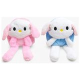 Livenda Peluş Işıklı Oynar Kulaklı My Melody ve Cinnamoroll Sırt Çantası ALK3012 - Çok Renkli