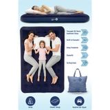 Livenzi Çift Kişilik Şişme Yatak & Yastık 203 152 22 Cm Lacivert
