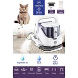 Livenzi JJB-747-A Buharlı Koltuk Halı Yıkama Makinesi 1300 Watt Güçlü Temizlik ve Yatay Süpürge - Beyaz