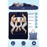 Livenzi Nature Çift Kişilik Şişme Yatak & Yastık 203 X 183 X 22 Cm Lacivert