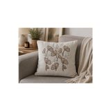 Livera Home Modern Pullu, Taşlı & Punch Nakışlı Kırlent Kılıfı (43x43)