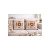 Livera Home Modern Punch İşlemeli 2'li Kırlent Kılıfı 43x43 Dekoratif