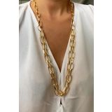Liveyn Design Çift Sıralı Gold Uzun Kolye